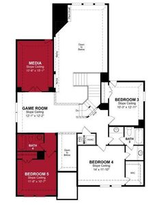 Beazer Homes Brookville Estates Summerfield Floorplan.