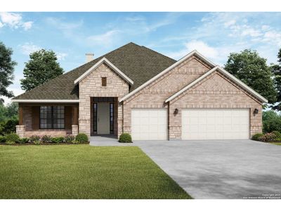 New construction Single-Family house 165 Jereth Xing, Castroville, TX 78009 plan The Garner C - image