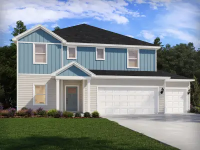New construction Single-Family house 12 Stradshire Ct, Zebulon, NC 27597 plan Johnson - image