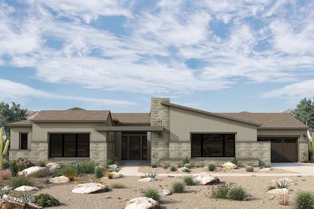 New construction Single-Family house 12882 E Parkview Ln, Scottsdale, AZ 85255 plan The Camelback - image