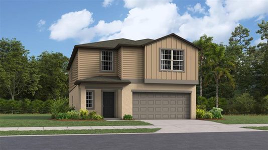 New construction Single-Family house 22262 Blazing Star Run, Land O' Lakes, FL 34637 Boston- photo 0