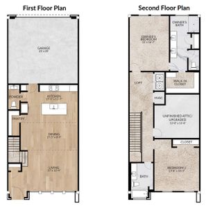 New construction Townhouse house Garland, TX 75040 plan The Exhibit - image 2