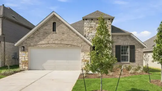 New construction Single-Family house 14204 Grassley Trl, Manor, TX 78653 plan Palm - image