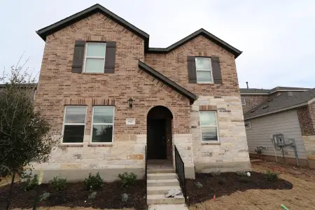 New construction Single-Family house 607 Emory Crossing Blvd, Hutto, TX 78634 Bruckner 2- photo 0 0