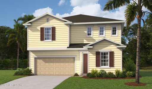 New construction Single-Family house 5681 Tomahawk Lake Drive, Jacksonville, FL 32254 Moonstone- photo 0