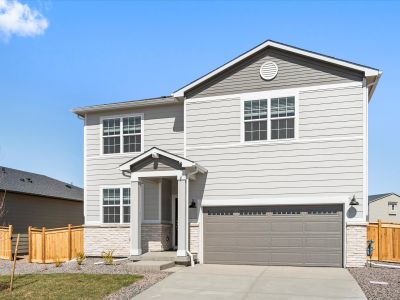 New construction Single-Family house 17437 E 90Th Way, Commerce City, CO 80022 Bluebell- photo 0