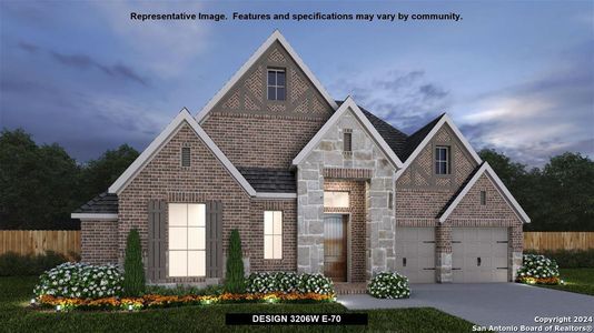 New construction Single-Family house 14407 Apache Camp, San Antonio, TX 78254 Design 3206W- photo 0