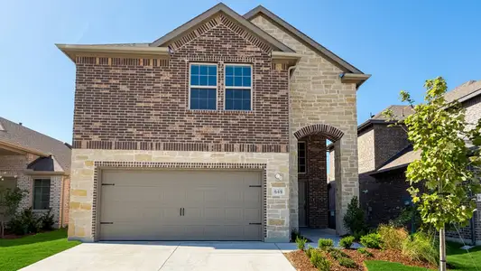New construction Single-Family house 648 Sky Muse Dr, Lavon, TX 75166 plan Brisbane - image