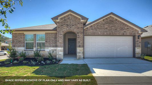 New construction Single-Family house 1813 Side Buster Trl, Leander, TX 78641 plan The Kingston - image