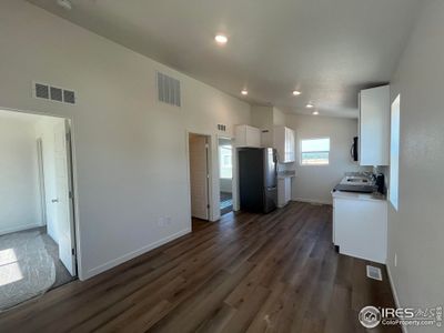 Kitchen and living room