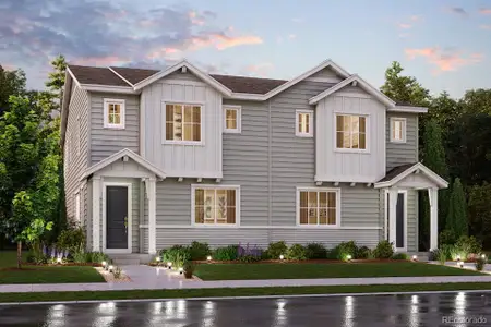 New construction Duplex house 13861 Deertrack Ln, Parker, CO 80134 plan Blue Spruce - image
