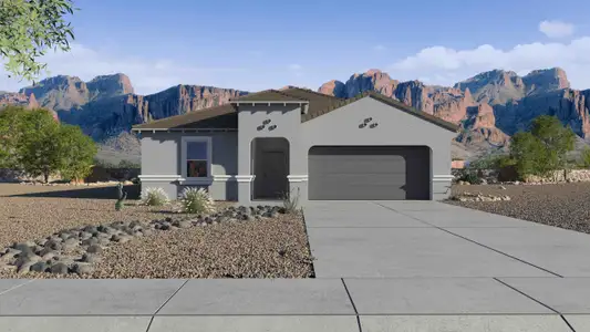 New construction Single-Family house 1622 W Hess Ave, Coolidge, AZ 85128 plan Cali - image