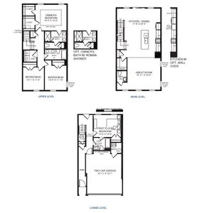 New construction Townhouse house 2879 Foster Woods Dr, Apex, NC 27502 plan Sonata - image