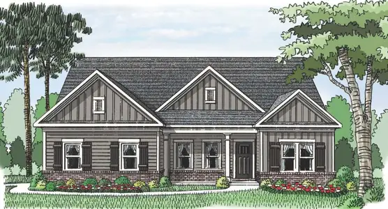 New construction Single-Family house 911 Ammons Bridge Rd, Monroe, GA 30655 plan (GA)The Everett | Side Entry - image