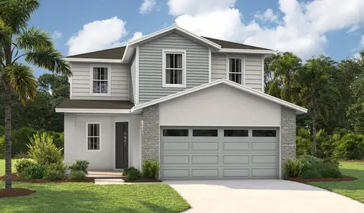 New construction Single-Family house 5956 Jensen View Ave, Apollo Beach, FL 33572 Pine- photo 1 1