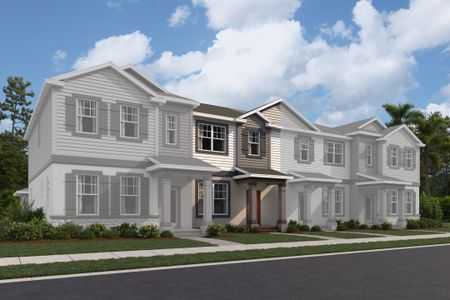 New construction Townhouse house 1369 Hyde St, St. Cloud, FL 34771 plan Rutland - Townhome Series - image