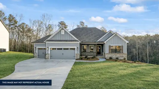 New construction Single-Family house 87 River Rdg Walk, Monroe, GA 30656 plan (GA) Everett A.3 3 Front Entry - image