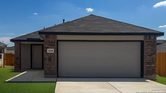 New construction Single-Family house 4250 Paprika Grv, Von Ormy, TX 78073 plan The Barton - image