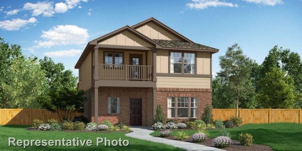 New construction Single-Family house 8165 Daisy Cutter Xing, Georgetown, TX 78626 Nolan- photo 0