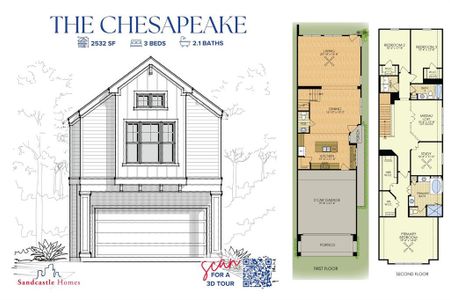 Innovative Design: The Chesapeake model redefines flexible living, with a detailed 3D model to explore every possibility for your lifestyle.