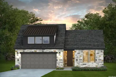 New construction Single-Family house 2267 Baretta Ln, New Braunfels, TX 78132 plan Mystique - image