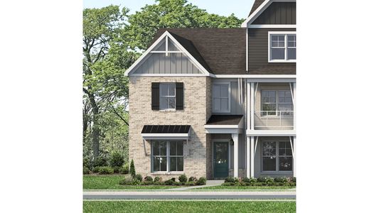 New construction Single-Family house 502 Mantes Pvt Aly, Hendersonville, TN 37075 plan Henley Rowhome - image