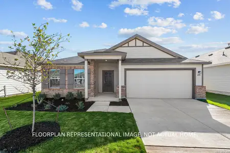 New construction Single-Family house 3811 Jeremy Ln, Elmendorf, TX 78112 plan Balboa - image