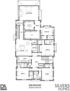 Second floor floorplan.