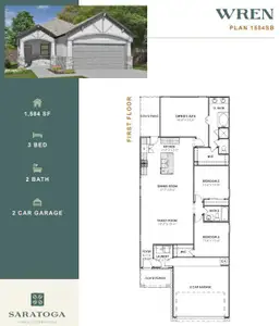 New construction Single-Family house 434 Magnetic Hill Dr, Crosby, TX 77532 plan Wren 1584 SB - image