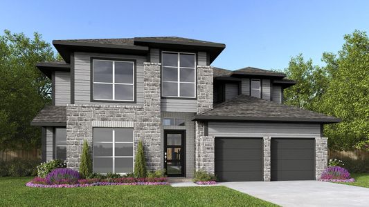 New construction Single-Family house 1779 El Pino St, Todd Mission, TX 77316 plan 3095C - image