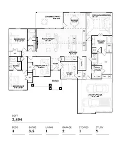 New construction Single-Family house 10610 Winter Wheat Ln, Venus, TX 76084 plan Canyon - image