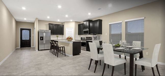 Dining are from a Spec home in Houston community.