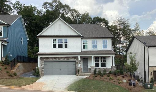 New construction Single-Family house 309 Foxhill Drive, Dawsonville, GA 30534 Savoy Homeplan- photo 0