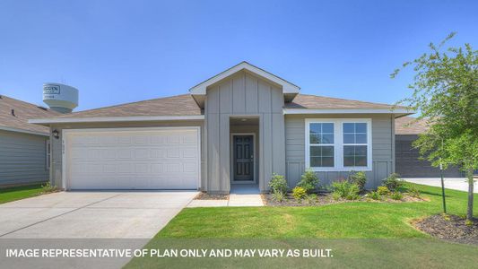 New construction Single-Family house 1028 Village Run, Seguin, TX 78155 The Lakeway- photo 0