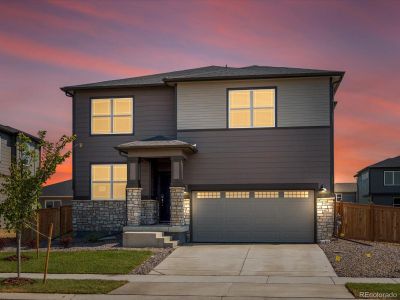 New construction Single-Family house 9070 Pitkin Street, Commerce City, CO 80022 Bluebell- photo 0