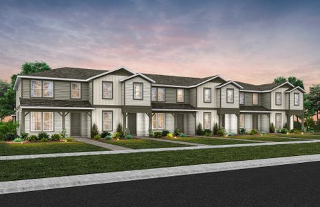 New construction Townhouse house Orlando, FL 32807 plan Foxtail - Exterior Unit - image