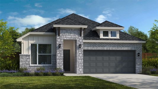 New construction Single-Family house 112 Salado Creek Trl, Bastrop, TX 78602 plan Lanport - image