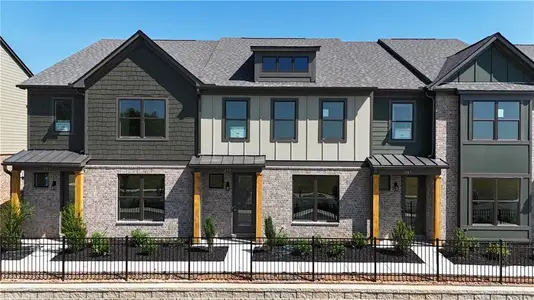 New construction Townhouse house 279 Barracks Wy, Unit 880, Hoschton, GA 30548 plan Ivey - image