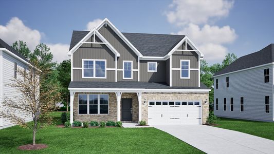 New construction Single-Family house 4107 Sweet Ivy Lndg, Durham, NC 27703 plan Roanoke - image