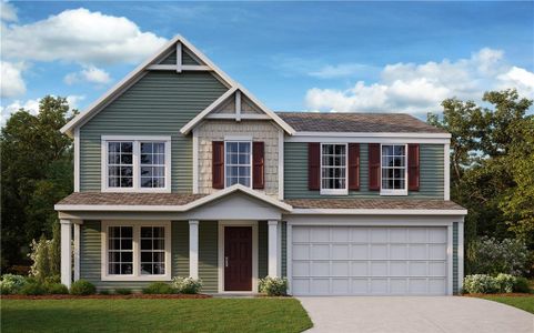 New construction Single-Family house 442 Crystal Lake Parkway, Hoschton, GA 30548 - photo 0