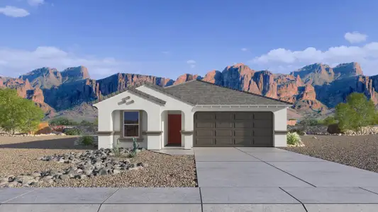 New construction Single-Family house 12162 E Lupine Ln, Florence, AZ 85132 plan Easton - image