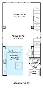 The Jefferson II floor plan by K. Hovnanian Homes. 2nd Floor shown. *Prices, plans, dimensions, features, specifications, materials, and availability of homes or communities are subject to change without notice or obligation.