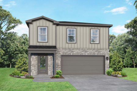 New construction Single-Family house 10326 Gala Jct, San Antonio, TX 78224 plan The Trinity C - image