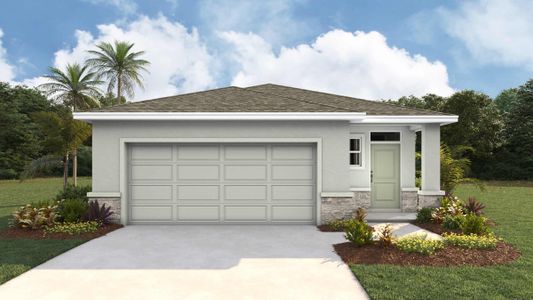 New construction Single-Family house 7034 Flint Creek Dr, Land O' Lakes, FL 34638 plan Harper - image