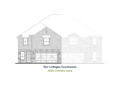 New construction Townhouse house 3521 Jester Dr, Lewisville, TX 75056 plan TH Building 23 Unit 1 C - image