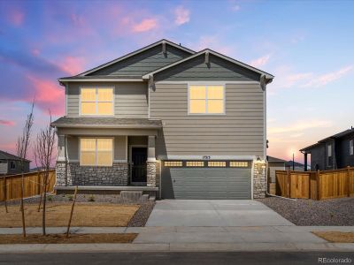 New construction Single-Family house 17313 E 91St Avenue, Commerce City, CO 80022 Bluebell- photo 0