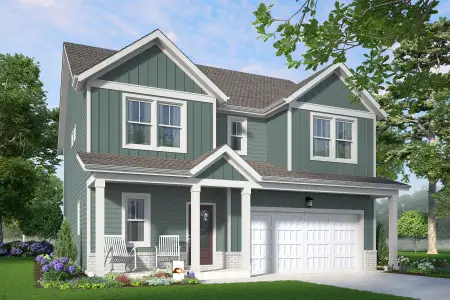 New construction Single-Family house 2004 Pollinator Pl, Mebane, NC 27302 plan Blue Satin Sashes - image