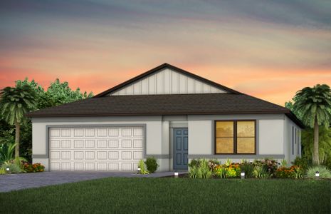 New construction Single-Family house 630 Lakeside Oasis Ave, Lehigh Acres, FL 33936 plan Hanover - image