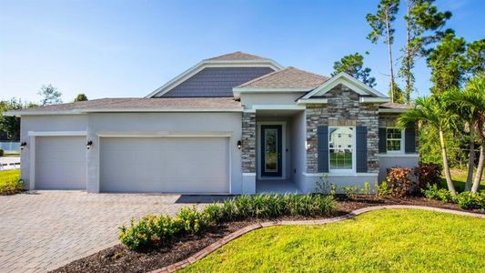 Model home with 3 car garage - actual features may vary.