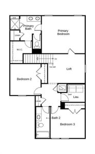 This floor plan features 3 bedrooms, 2 full baths, 1 half bath and over 1,700 square feet of living space.